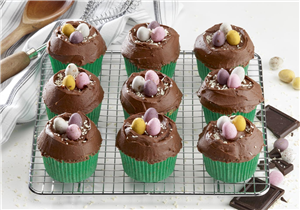 Chocolate Easter Egg Cupcakes
