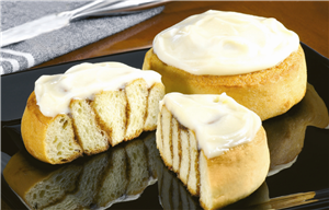 Cinnabuns with Cream Cheese Topping