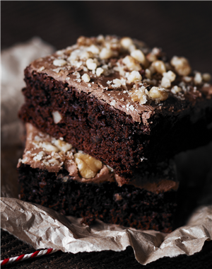Chocolate Fudge Tower Traybake