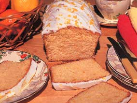 Mandarin Cake with Lemon Icing