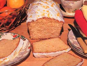 Mandarin Cake with Lemon Icing