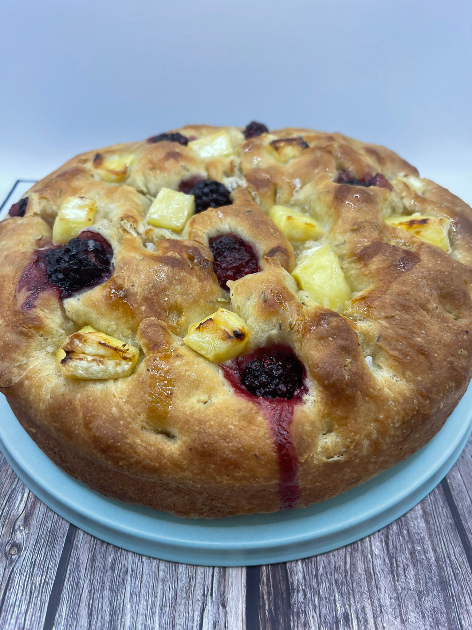 Blackberry and Brie Focaccia