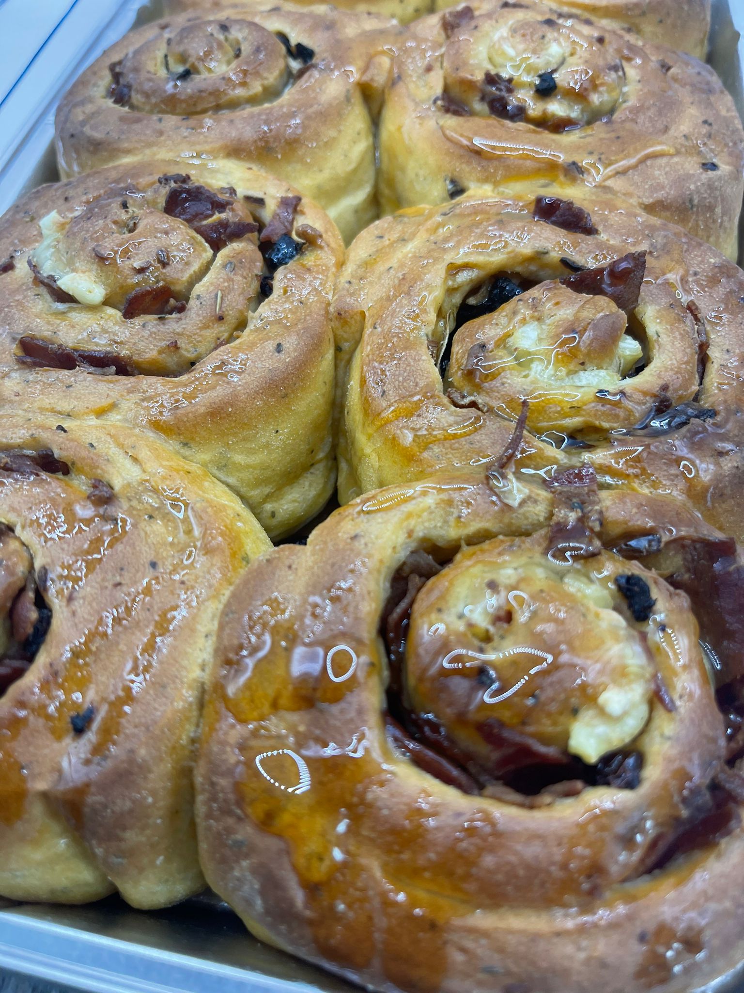 Brie and Crispy Bacon Rolls
