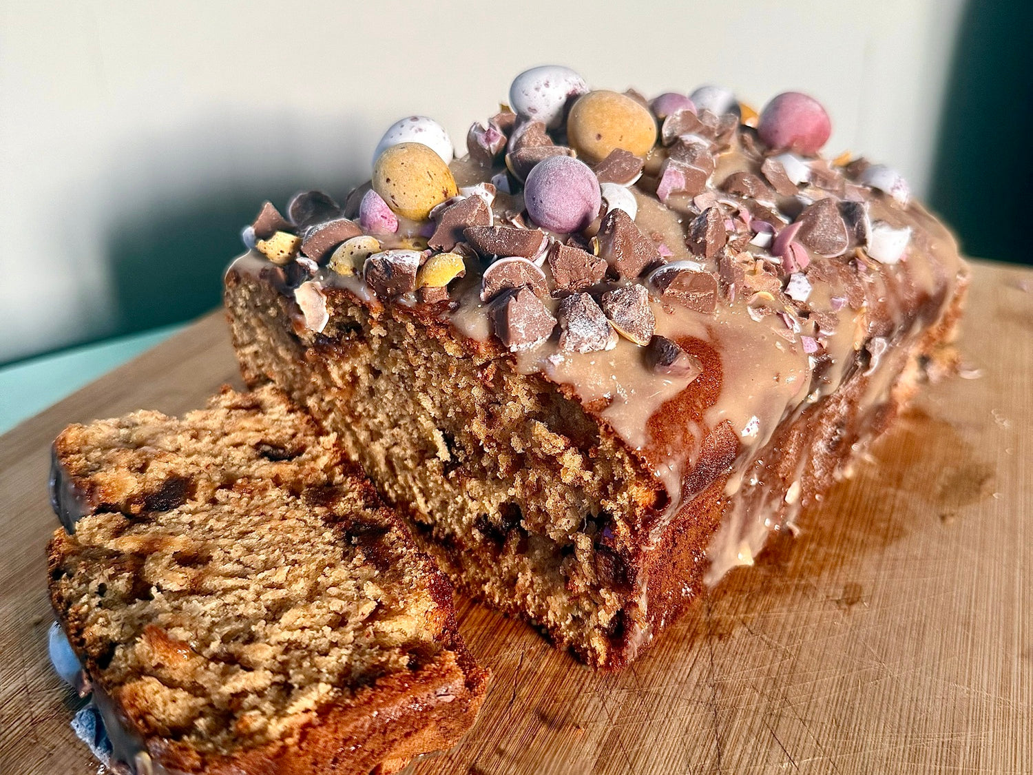 Banana & Toffee Easter Loaf Cake