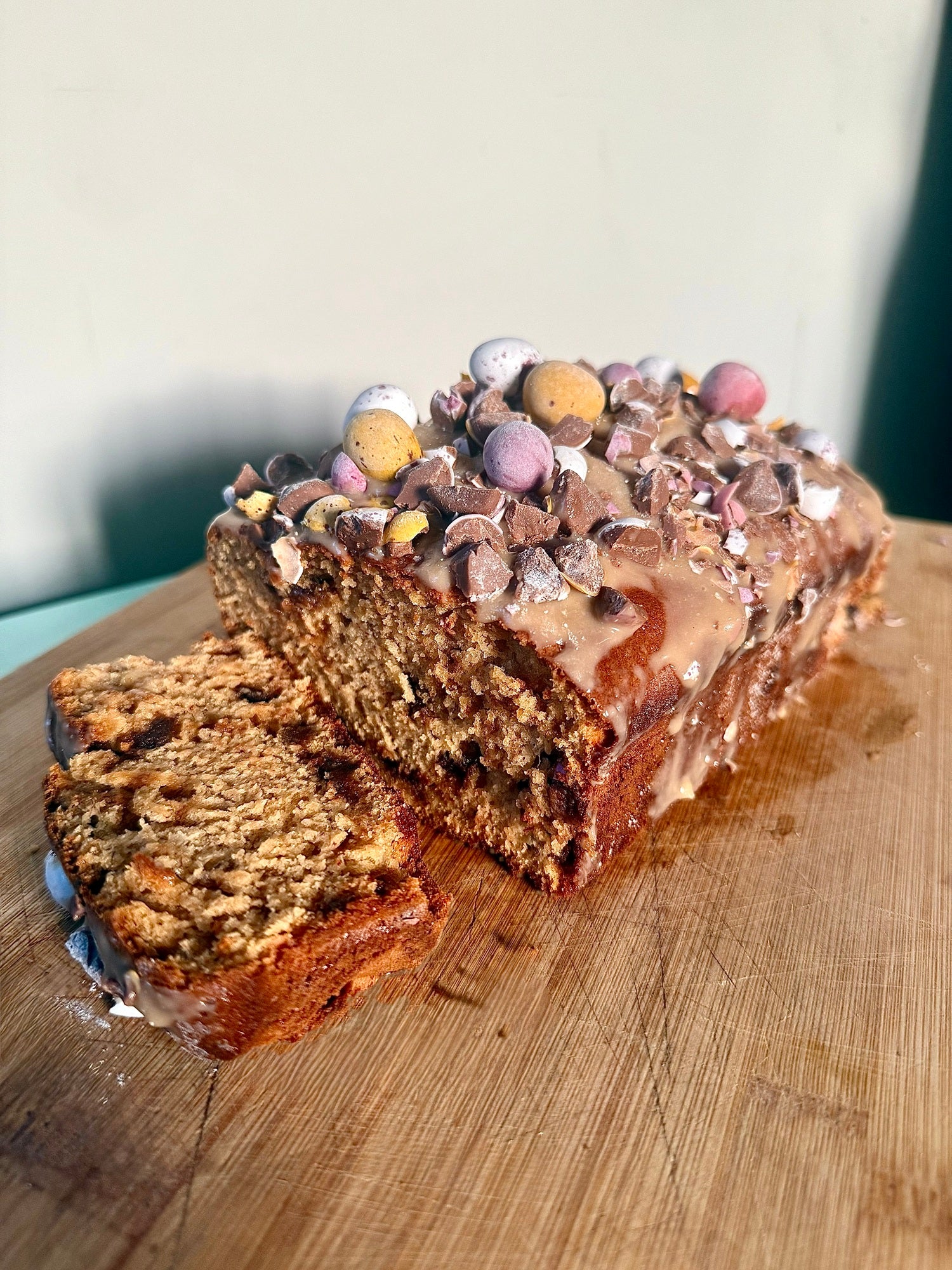 Banana & Toffee Easter Loaf Cake