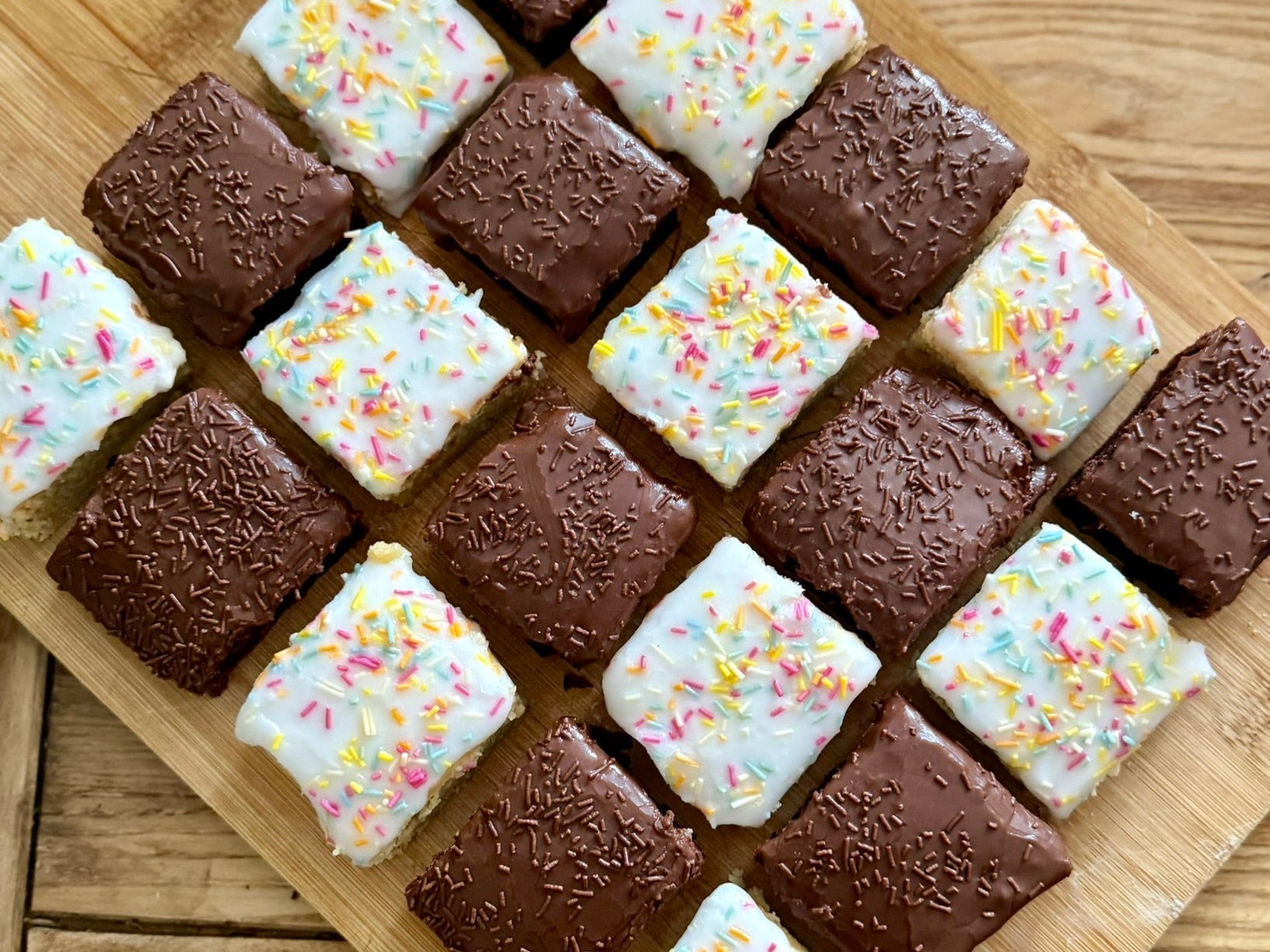 Checkerboard Tray Bake