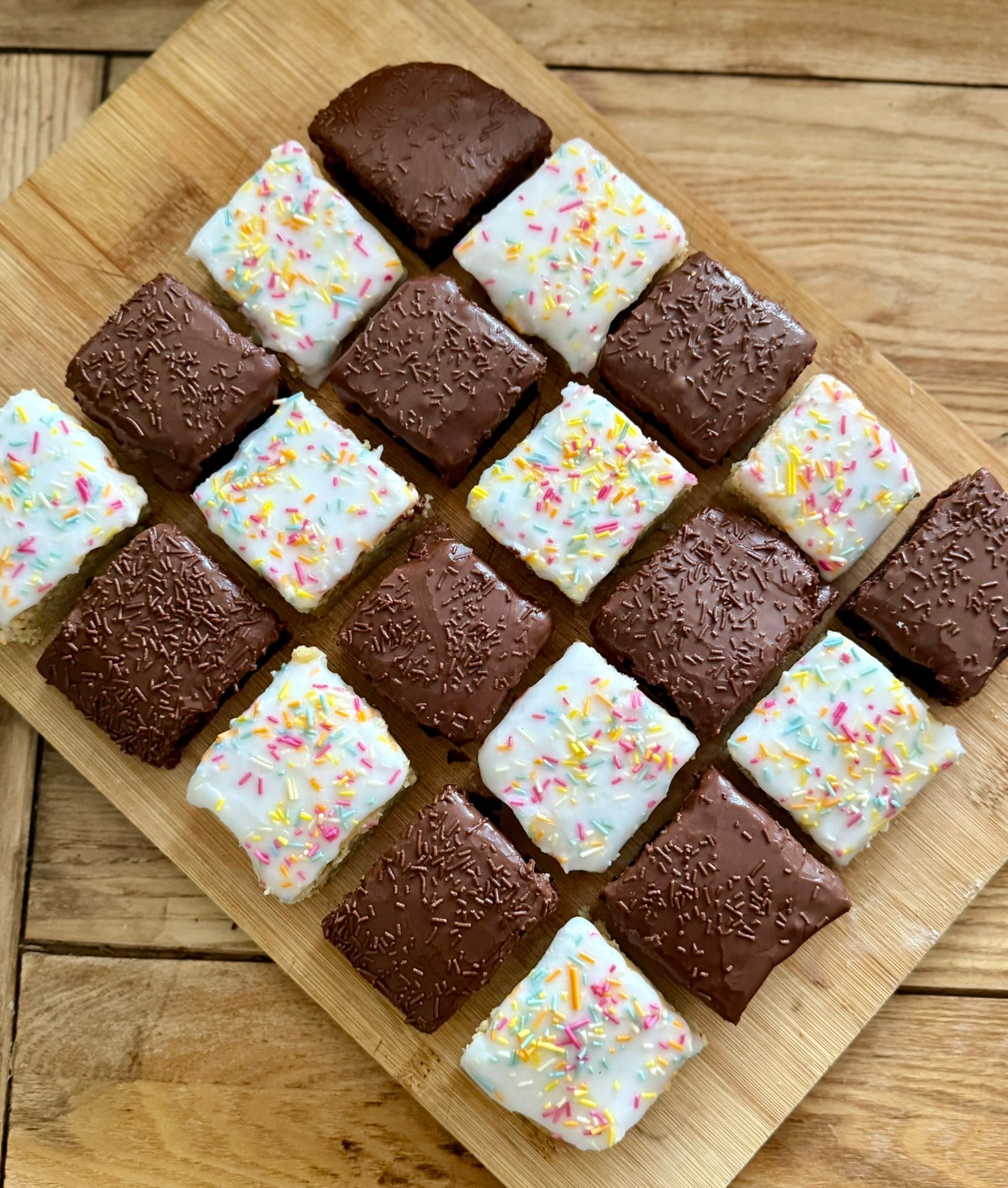 Checkerboard Tray Bake