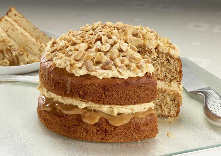 Peanut Butter Banoffee Cake