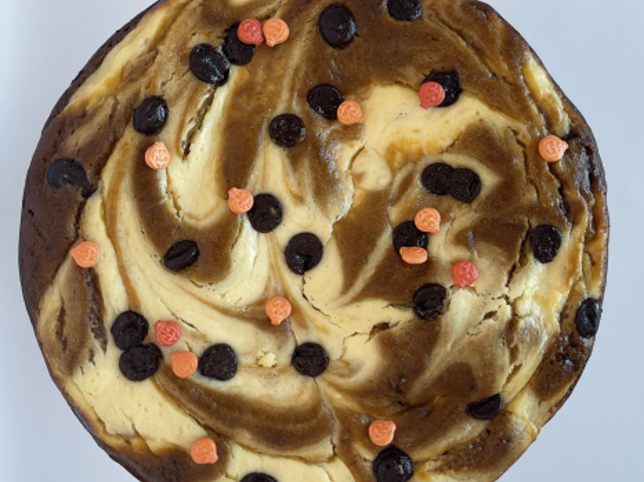 Pumpkin and Ginger Cake with cream cheese frosting