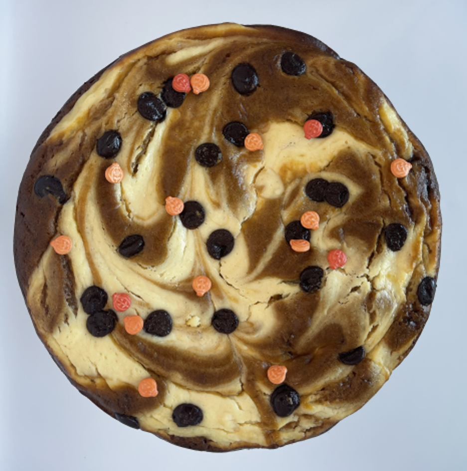 Pumpkin and Ginger Cake with cream cheese frosting