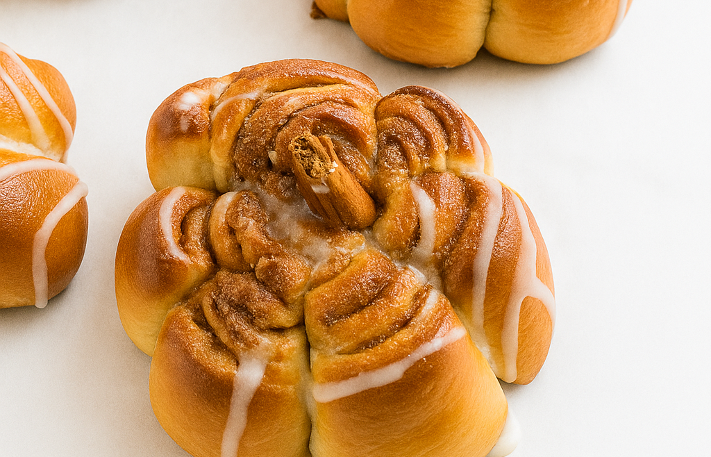 Pumpkin Shaped Cinnamon Rolls