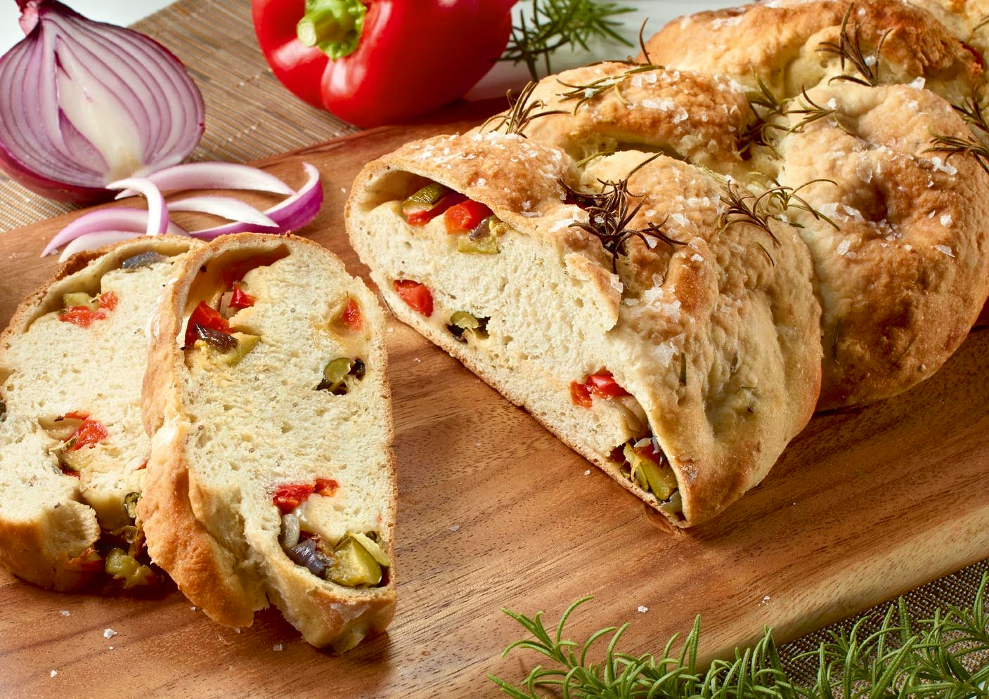 Roasted Vegetable Plait
