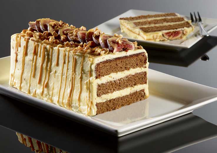 Spiced Fig, Coffee & Hazelnut Cake