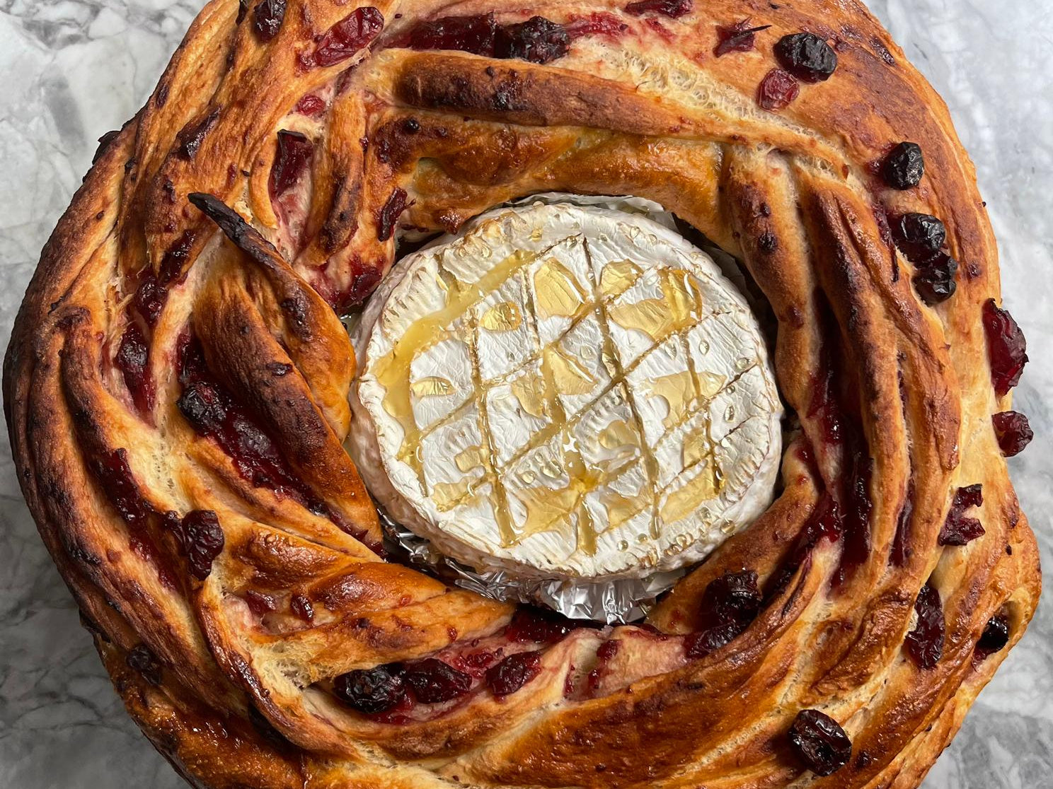 Cranberry and Camembert Bread