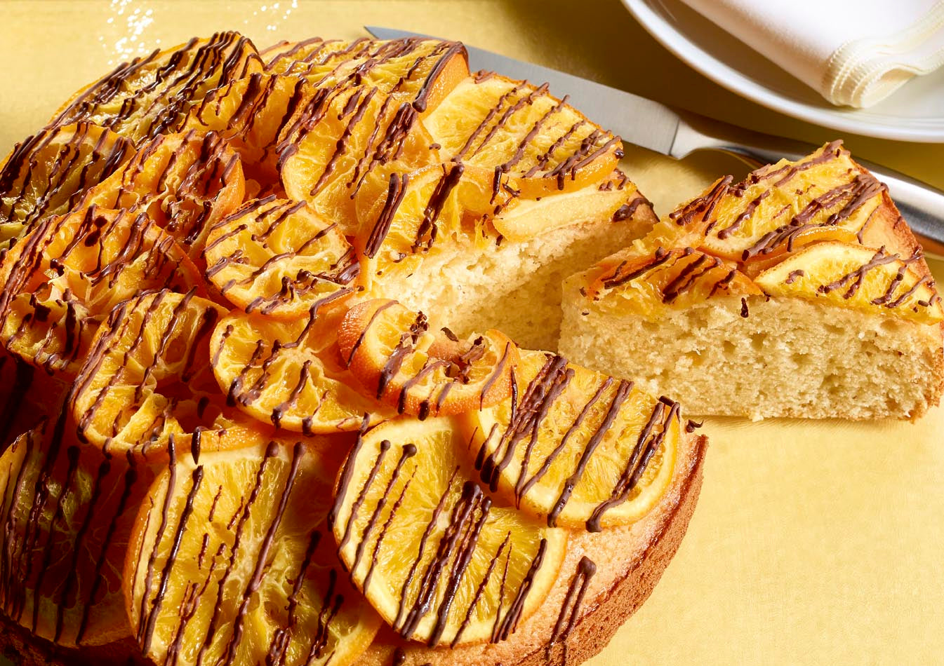 Orange Olive Almond Cake