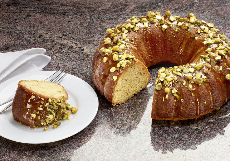 Pistachio & Honey Bundt Cake