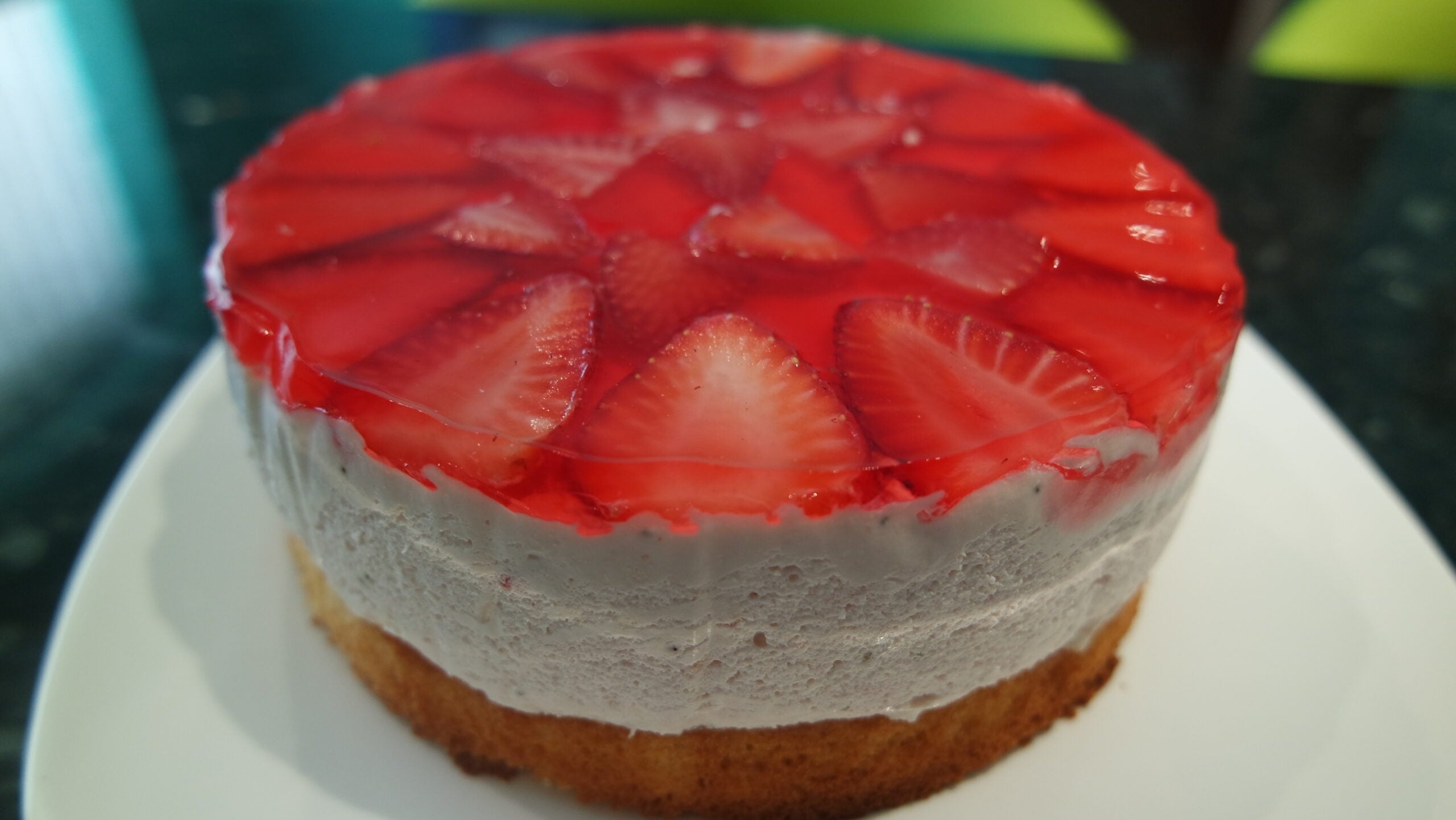 Strawberry Madeira Mousse Cake