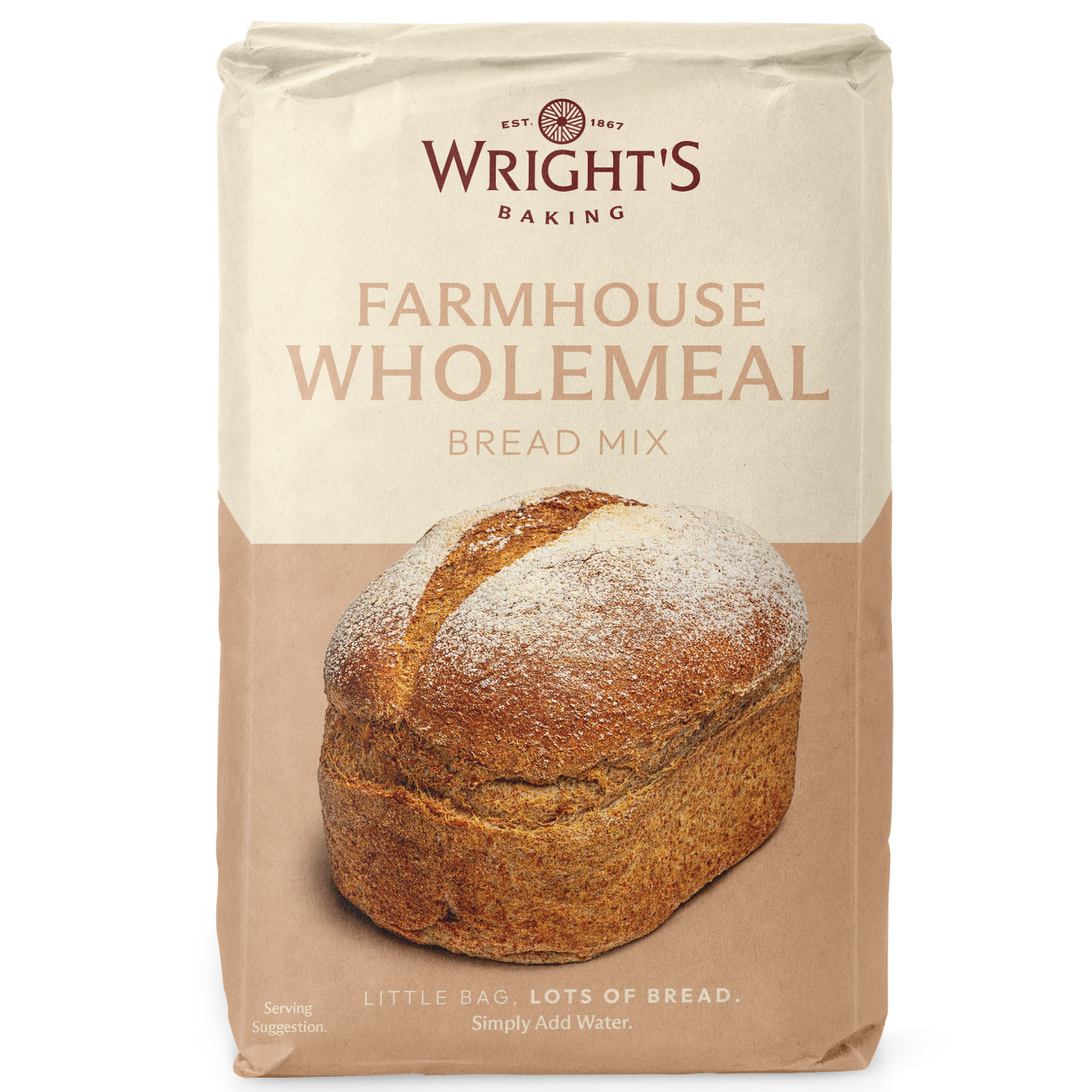 Farmhouse Wholemeal Bread Mix 5 x 500g