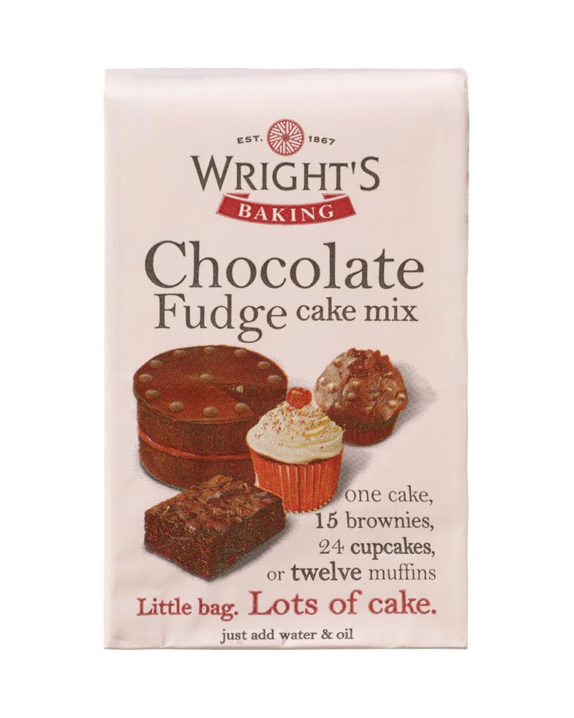 Chocolate Fudge Cake Mix 5 x 500g Wrights Baking Wrights Baking