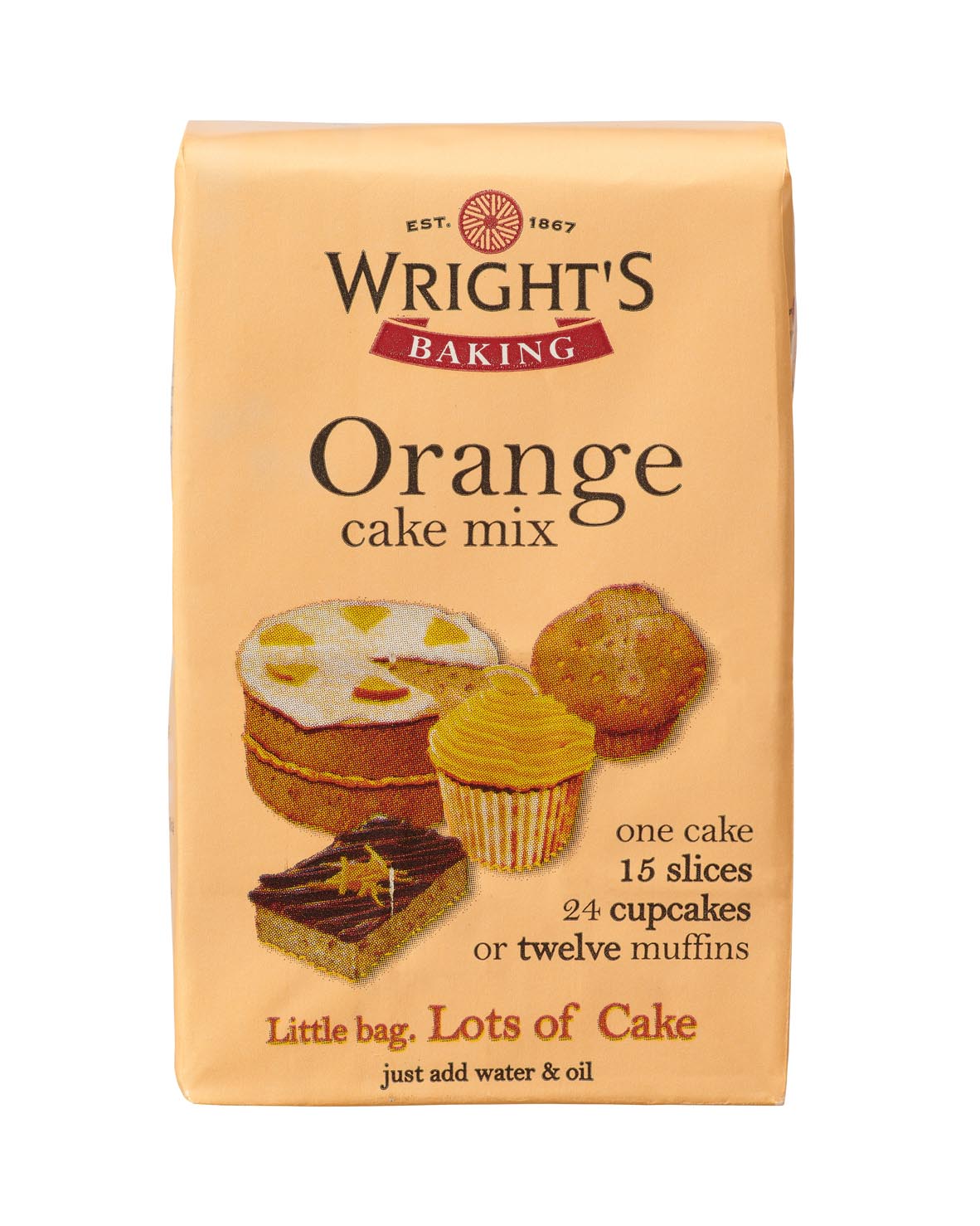 Orange Cake Mix 5 x 500g